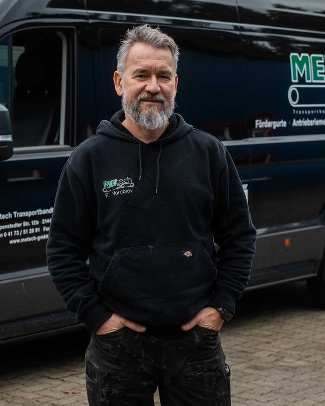 Pavel Vorobiev, Mitarbeiter der MEtech Transportbandtechnik