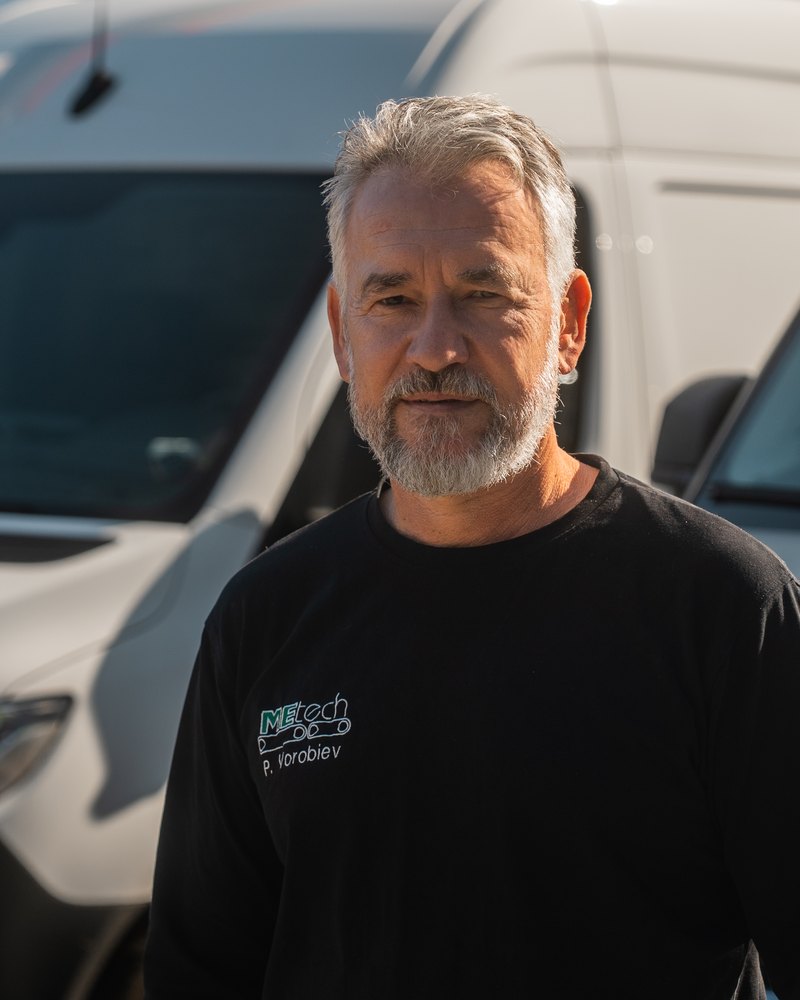 Pavel Vorobiev, Mitarbeiter der MEtech Transportbandtechnik