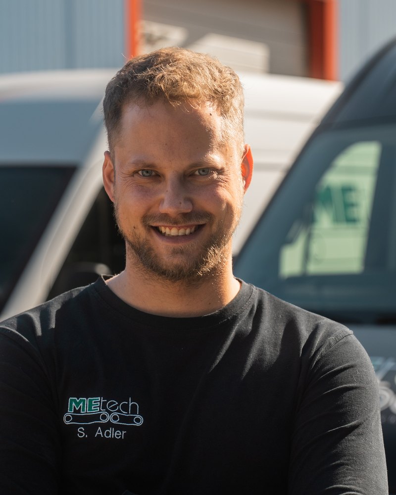 Sigfried Adler, Mitarbeiter der MEtech Transportbandtechnik
