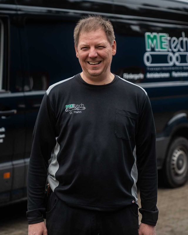 Dirk Hahn, Mitarbeiter der MEtech Transportbandtechnik