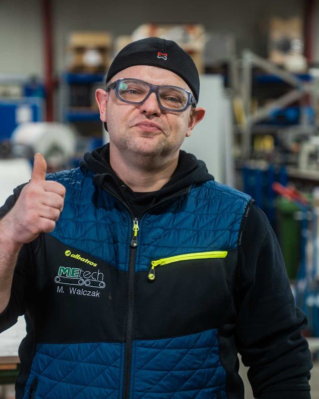 Marek Walczak, Mitarbeiter der MEtech Transportbandtechnik