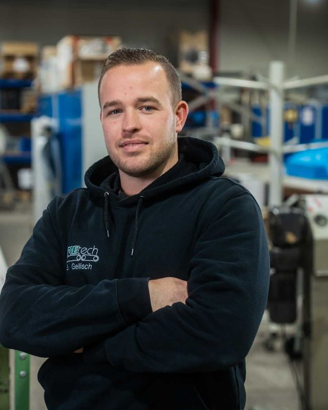 Bernd Gellisch, Mitarbeiter der MEtech Transportbandtechnik