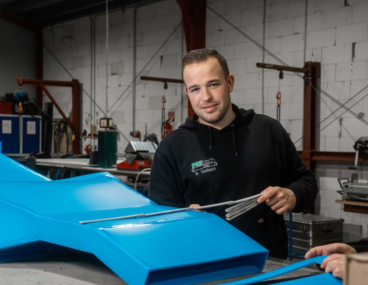 Werkstatt der MEtech Transportbandtechnik